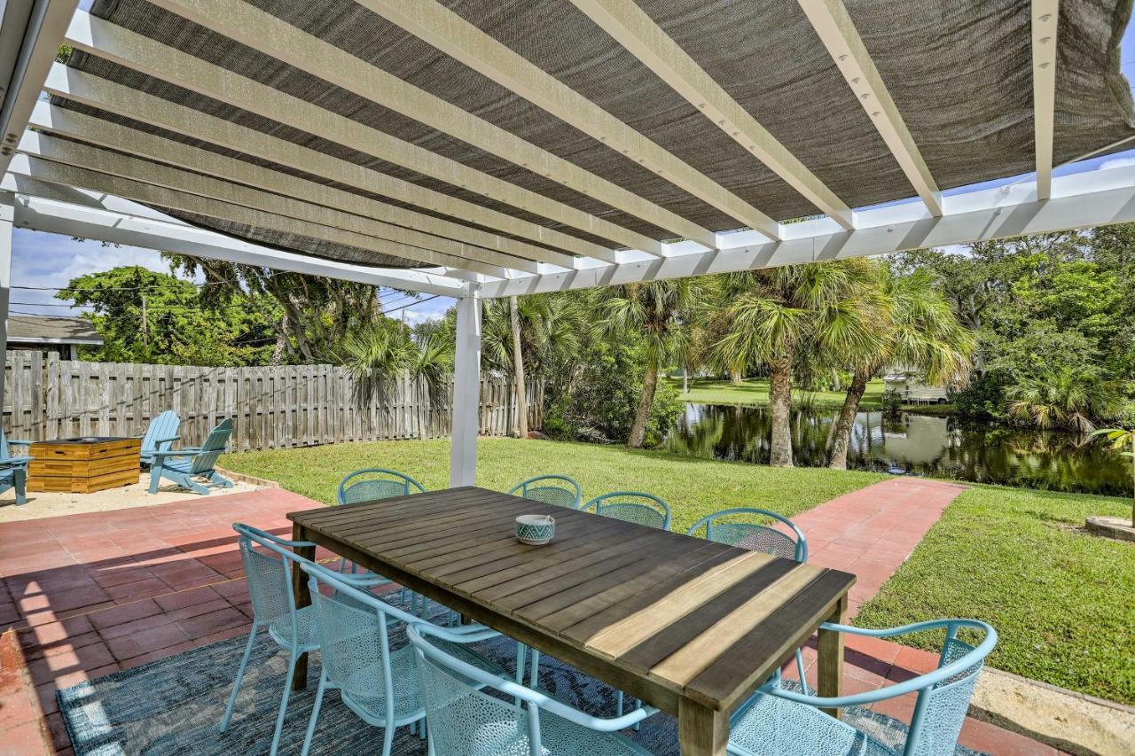 Merritt Island Home Fire Pit And Canal Access! Exterior foto
